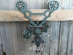 Antique F. E Myers Hay Trolley Original Rustic Decor Barn Tool With Center Drop