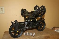Antique F. E. Myers O. K. Unloader Hay Trolley Carrier Cast Iron Pulley Farm Barn