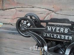 Antique F. E. Myers Unloader Hay Trolley Restored Barn Farm Rustic Decor