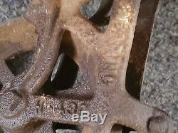 Antique FE MYERS BRO HAY UNLOADER BARN TROLLEY all parts work