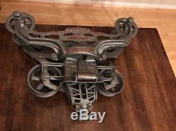 Antique FE Myers Hay Trolley With Pulley -NICE