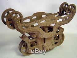 Antique FE Myers OK Unloader Hay Loader Cast Iron Barn Trolley