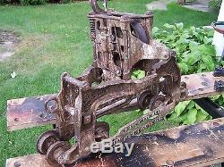 Antique Goshen Cast Iron Hay Trolley Good Condition