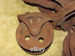 Antique Hay Trolley Cast Iron Farm Tool Barn Pulley Carrier Unloader STARLINE