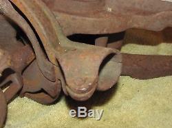 Antique Hay Trolley Cast Iron Farm Tool Barn Pulley Carrier Unloader STARLINE