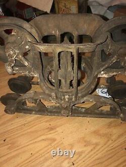 Antique Hay Trolley Unloader Ff Myers In Good Rustic Condition