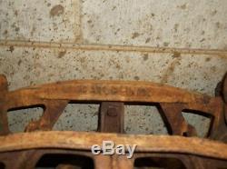 Antique JamesWay Cast Iron Hay Trolley #1058A, Big