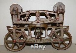 Antique Jamesway hay trolley patent pending carrier unloader barn industrial