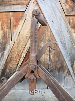 Antique John Farrell & Son Newton NJ Hay Claw Grapple Hook Farm Barn Tool