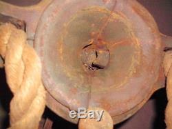Antique LEADER Hay Trolley / 6 Pulleys / 140' of 1 Rope / Complete