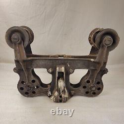 Antique Leader Hay Trolley Farm Pulley Carrier Vintage Patented OCT. 29.89