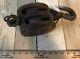 Antique Lot of 2 Large & Heavy, Wood & Iron, BLOCK & TACKLE / DOUBLE PULLEY