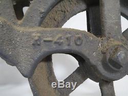 Antique Metal As Found Barn Fresh Trolley Loader F. E. Myers Steampunk Hay Carrier