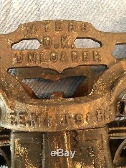 Antique Meyers & Bro. Hay Trolley Pully
