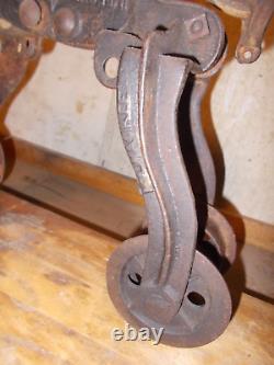 Antique Milwaukee Hay Trolley Unloader Barn Pat'd Aug 5 84 Improved Swivel