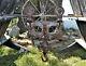 Antique Mono Rail Leader Cast Iron Hay Trolley Carrier Unloader with Drop Pulley