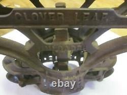 Antique Myer's & Bro's MFg Cast Iron Hay Trolley Carrier Unloader Clover Leaf