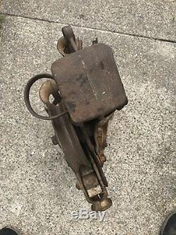 Antique Myers Barn Hay Trolley Carrier Pulley Cast Iron Steampunk Ashland