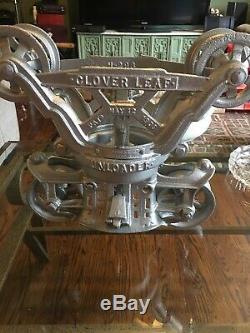 Antique Myers & Bros Cloverleaf Unloader Hay Trolley Complete Working Condition