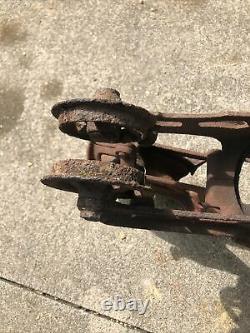 Antique Myers H424 OK Unloader Barn Hay Trolley Carrier Pulley Cast Iron 23-1/4