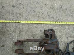 Antique Myers Hay Unloader Trolley and Forks