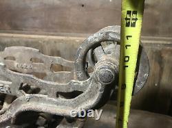 Antique Myers O. K. Unloader H-424 Barn Hay Trolley Carrier Pulley Cast Iron
