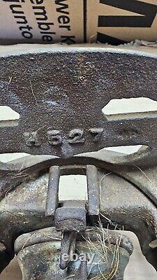 Antique Myers O. K. Unloader H-527 Barn Hay Trolley Carrier Pulley Cast Iron
