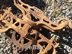 Antique Myers OK Hay Trolley Unloader Vintage Farm Collectible