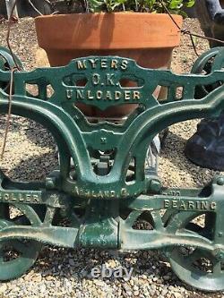 Antique Myers Unloader Barn Hay Trolley