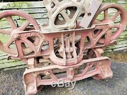 Antique NOS Jamesway James Way Cast Iron Hay Trolley Fresh Barn Find