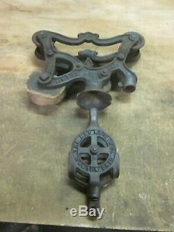 Antique Ney MFg Cast Iron Hay Trolley Carrier Unloader with Pulley Canton OH