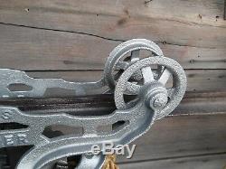 Antique Original Restored F. E Myers Hay Trolley Rustic Decor Barn Farm Tool