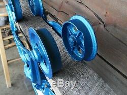 Antique Original Restored Porter Timber Runner Hay Trolley Rustic Decor Barn