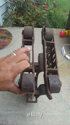 Antique Porter Hay Trolley Carrier Pulley. Hay Barn, Fram tools, hay Carrier