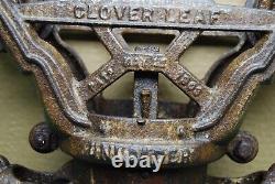 Antique Primitive Cast Iron Cloverleaf Hay Trolley FE Myers & Bro Ashland O 1903