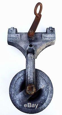 Antique Primitive Collectible Pulley Hook Steampunk Metal Tool