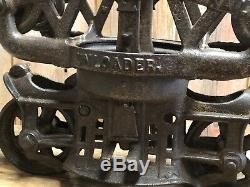 Antique Primitive Imperial Myers Single Rail Unloader Hay Trolley