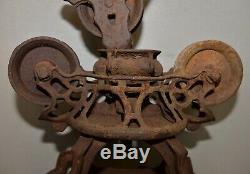 Antique Rare early hay trolley barn unloader collectible display farm tool lot