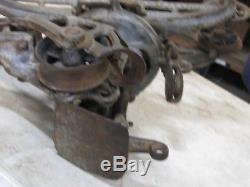 Antique Right Angle Fork & Sling Elevator Hay Trolley