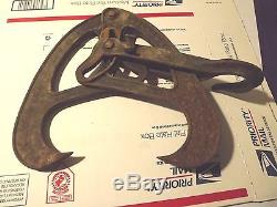Antique Rogers & Nellis Hay Mow Rafter Grapple Patented March 1870 Cast Iron