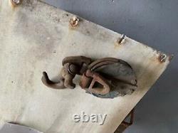 Antique Single 6 Wheel Pulley With Hook 16 Long