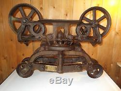 Antique Starline No. 493A Unloader Hay Barn Trolley Carrier Cast Iron