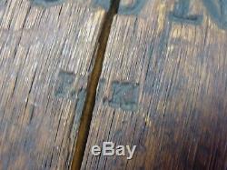 Antique Us Navy Large 17 Wood & Iron Hook Block & Tackle Pulley