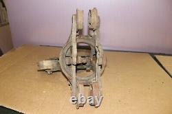 Antique Vintage 1887 THE NEY Hay Trolley Barn Carrier Cast Iron Pulley Farm Tool