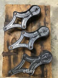 Antique Vintage Cast Iron Barn Door Rollers