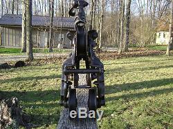 Antique / Vintage Cast Iron F. E. Myers Hay Trolley Pat 1884 Old Farm Tool Pulley