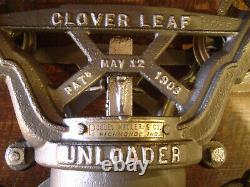 Antique Vintage Cast Iron FE Myers Cloverleaf Hay Trolley Pat1895 Farm Barn Tool