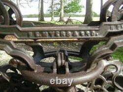 Antique Vintage Cast Iron FE Myers Hay Trolley Pat 1884 Farm Barn Tool Unloader