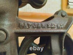 Antique Vintage Cast Iron H. E. Myers & Bro. Barn Hay Trolley Tool Loader