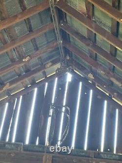 Antique Vintage Cast Iron Hay Trolley Drop Pulley Farm Barn Tool 40 Feet Rail